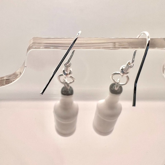Malibu Run Earrings - Alcohol Bottle Earrings - New Years Eve Party Earrings - Picture 3 of 7